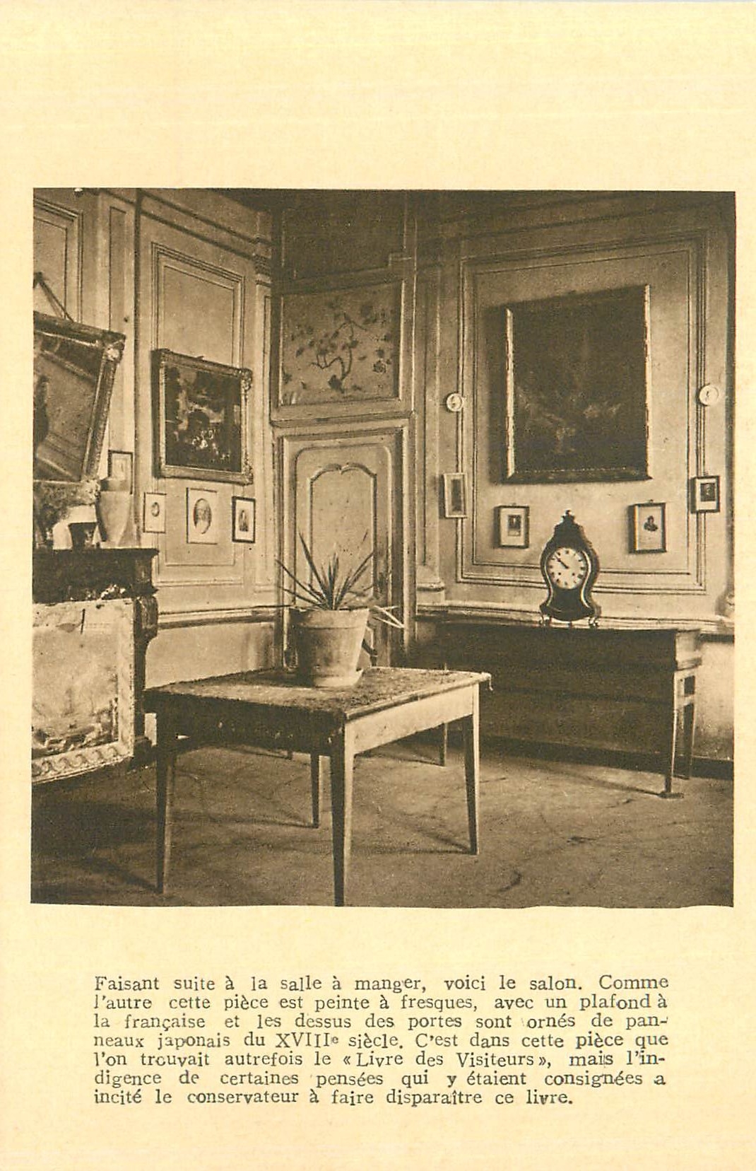 CPA Chambery Masion des Charmettes Jean Jacques Rousseau Salon