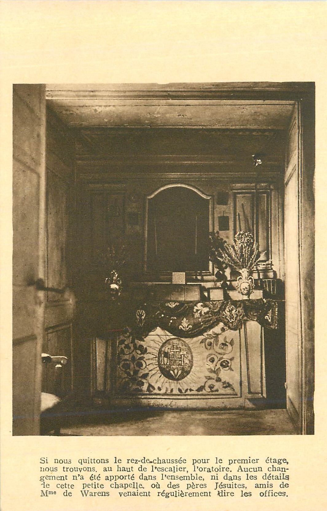 CPA Chambery Masion des Charmettes Jean Jacques Rousseau Oratoire
