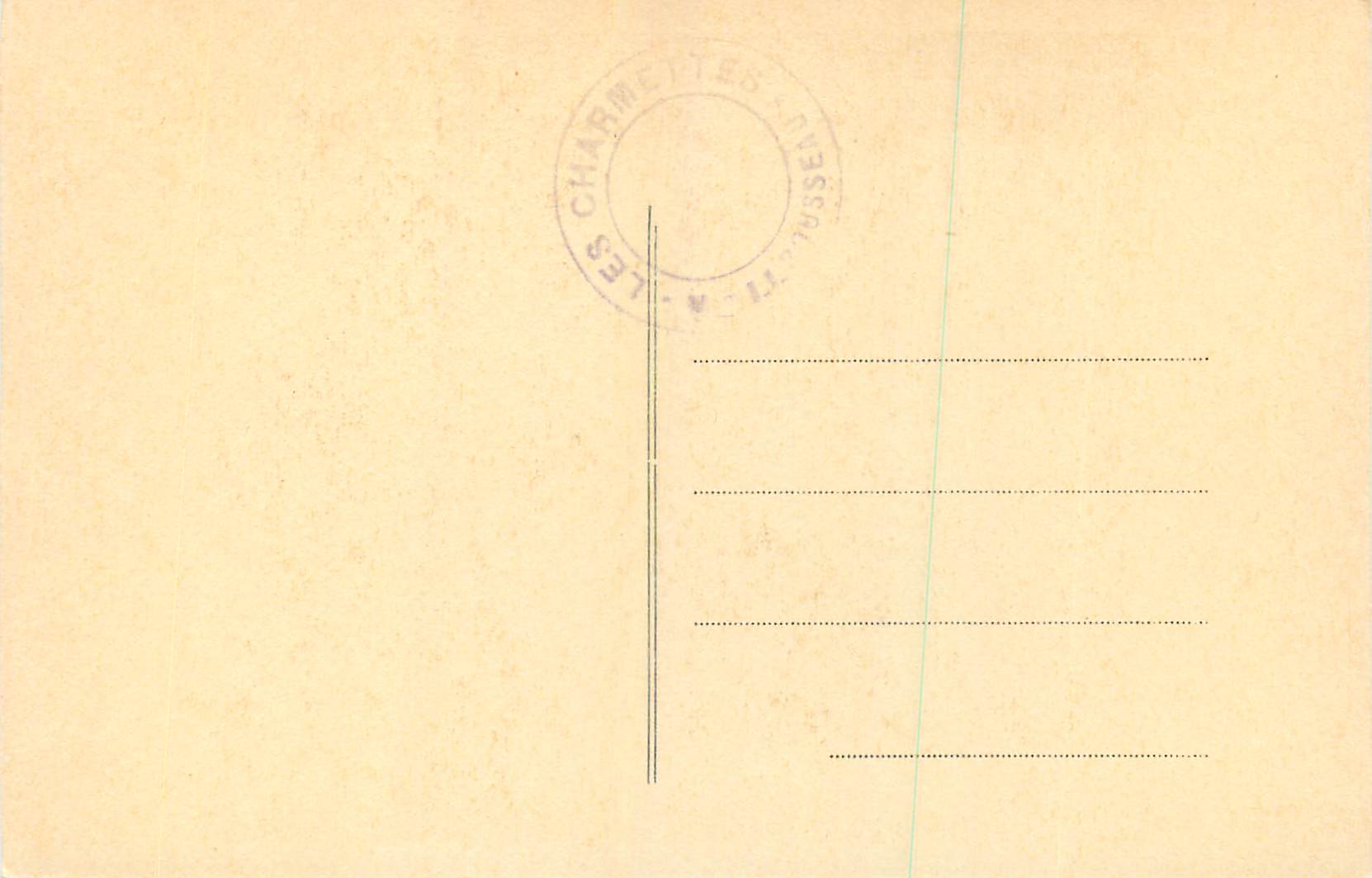 CPA Chambery Masion des Charmettes Jean Jacques Rousseau Oratoire — Verso