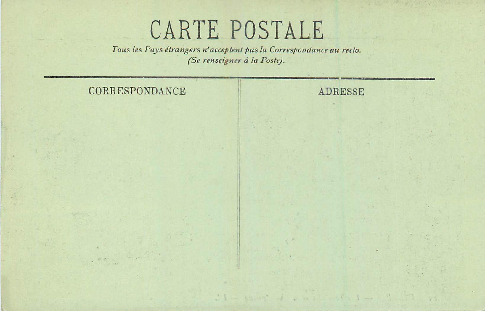 CPA Dieppe les Tourelles et la Rue Aguado — Rückseite