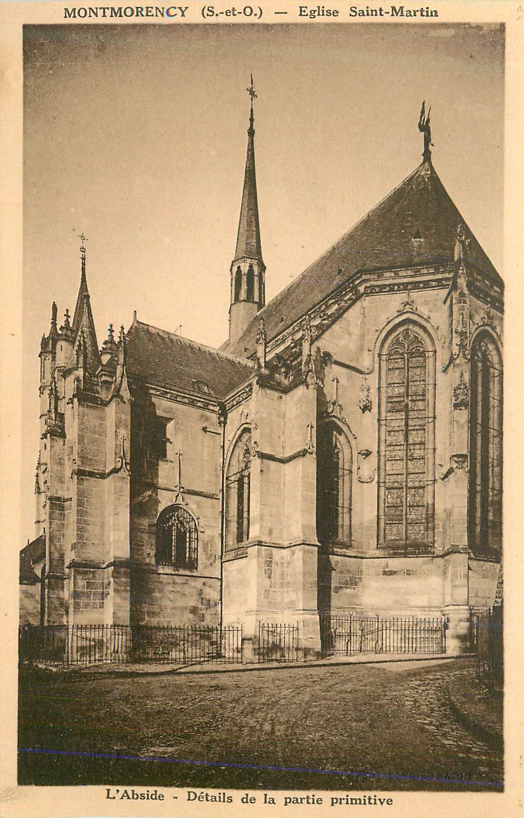 CPA Montmorency (S et O) Eglise Saint Martin l'Abside Details de la Partie Primitive