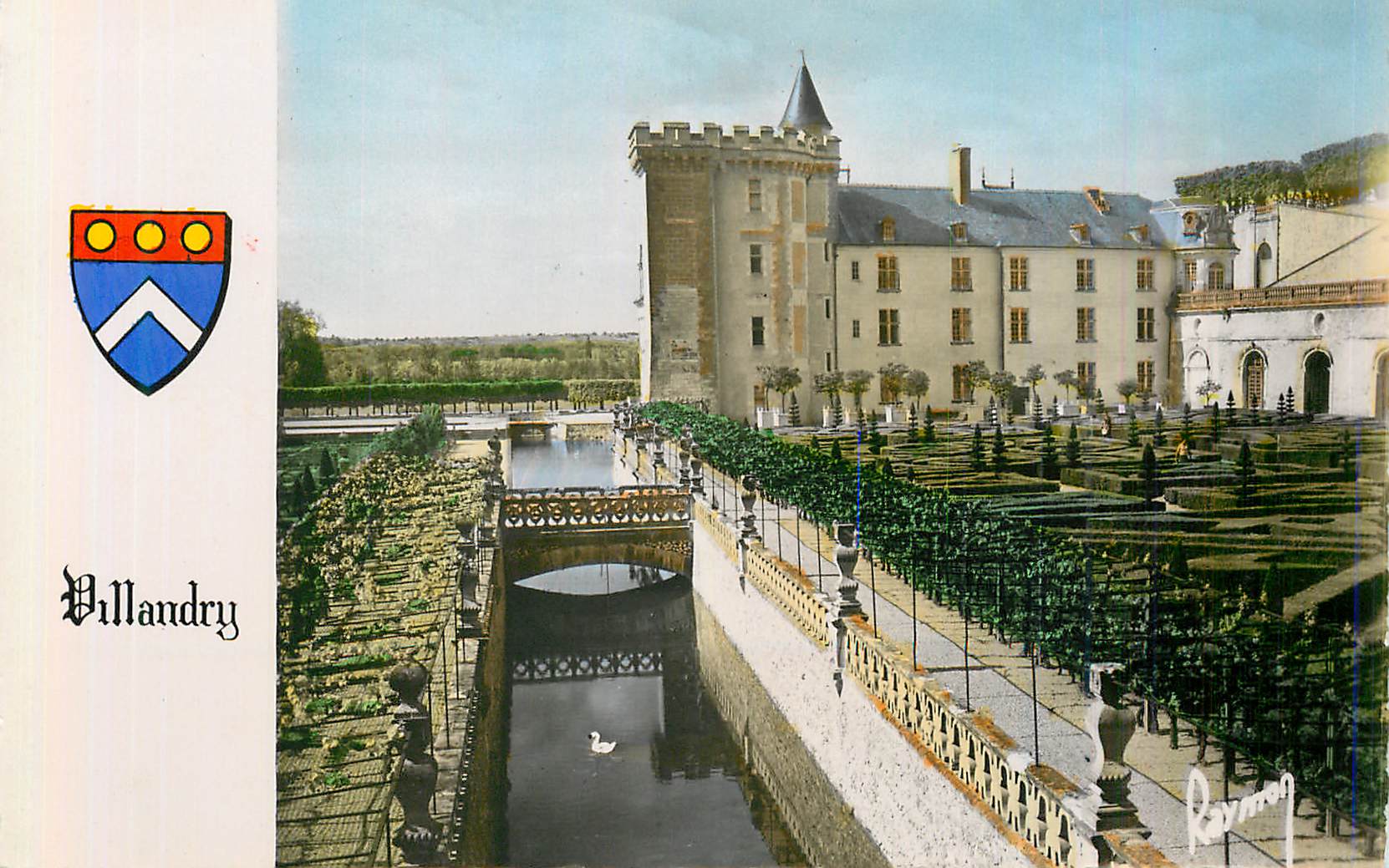 CPM Villandry Les Chateaux de la Loire Les Douves et les Parterres Images de France