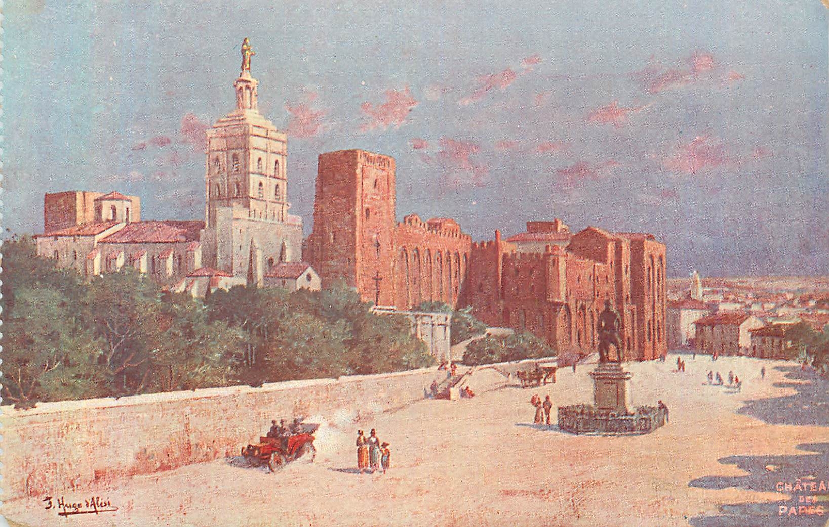 CPA Chateau des Papes Collection du Journal