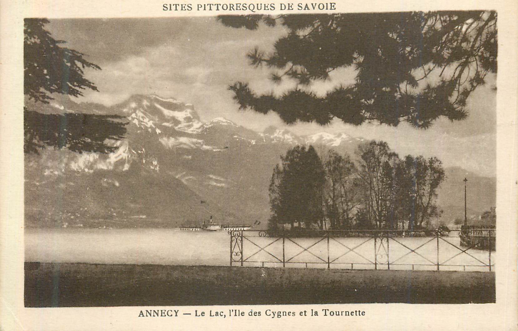 Anney - Le Lac, l'Île des Cygnes et la Tournette — Sites pittoresques de Savoie