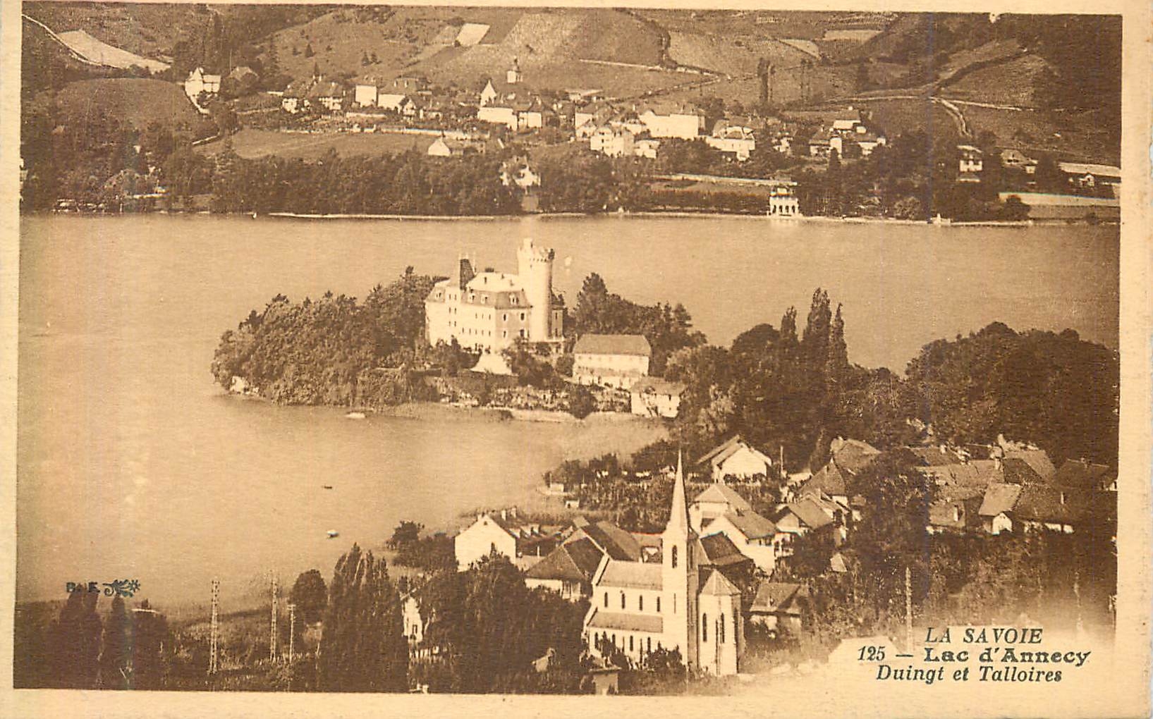 Lac d'Annecy — Duingt et Talloires — éditeur Onis-Frères, n°125