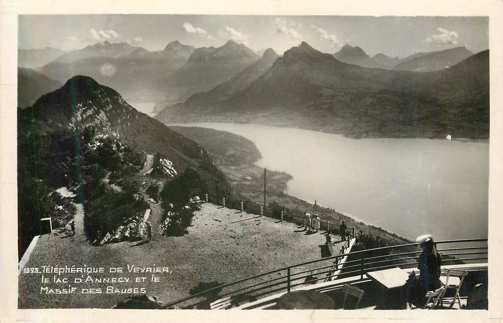 CPM Telepherique de Veyrier Le Lac d'Annecy et le Massif des Bauges