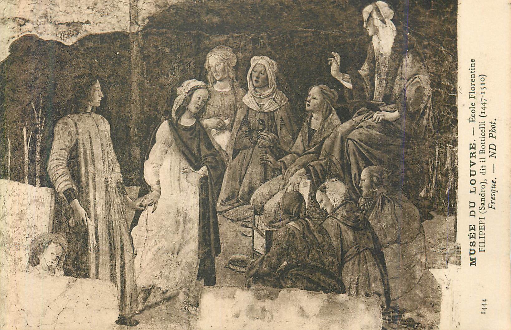 CPA Musee du Louvre Ecole Florentine Filipepi (Sandro) dit il Botticelli (1445 1510)