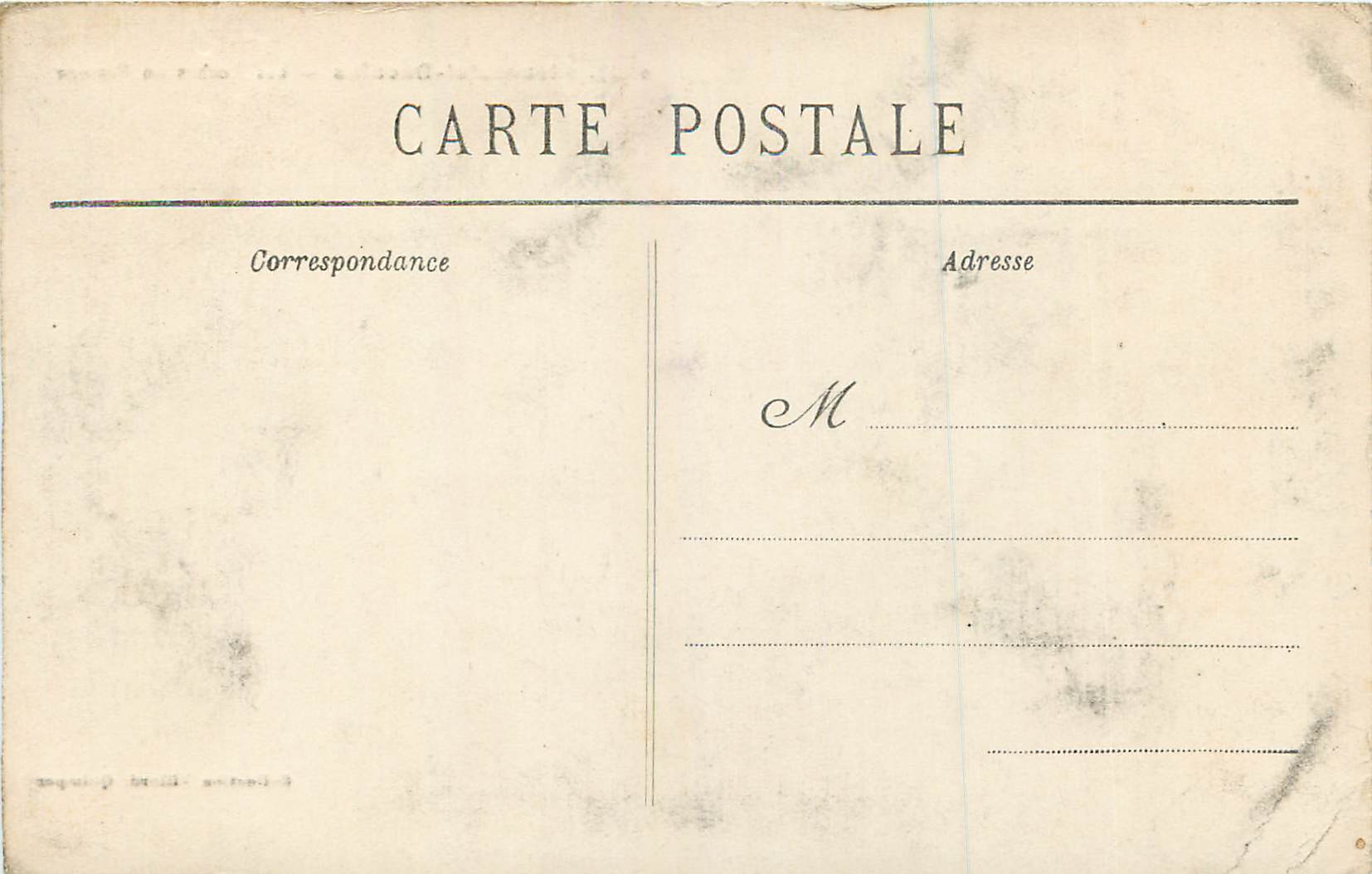 CPA Plougastel Les Roches du Passage — Rückseite