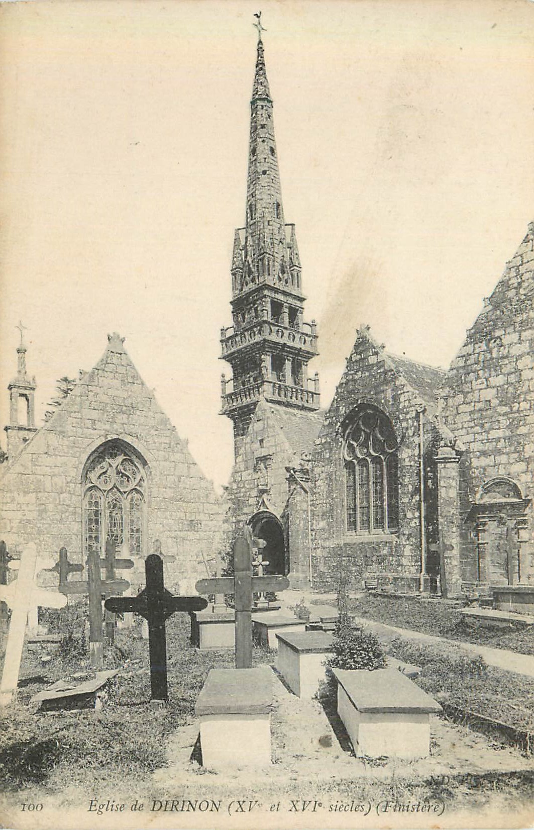 CPA Eglise de Dirinon (XVe et XVIe Siecles) (Finistere)
