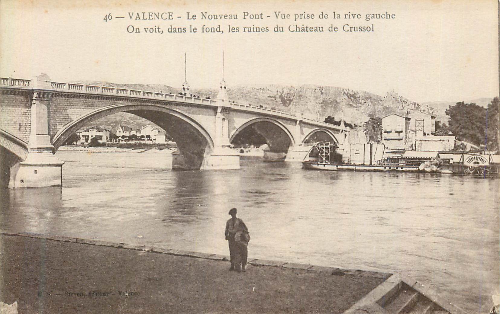 CPA Valence Le Nouveau Pont Vue prise de la Rive Gauche