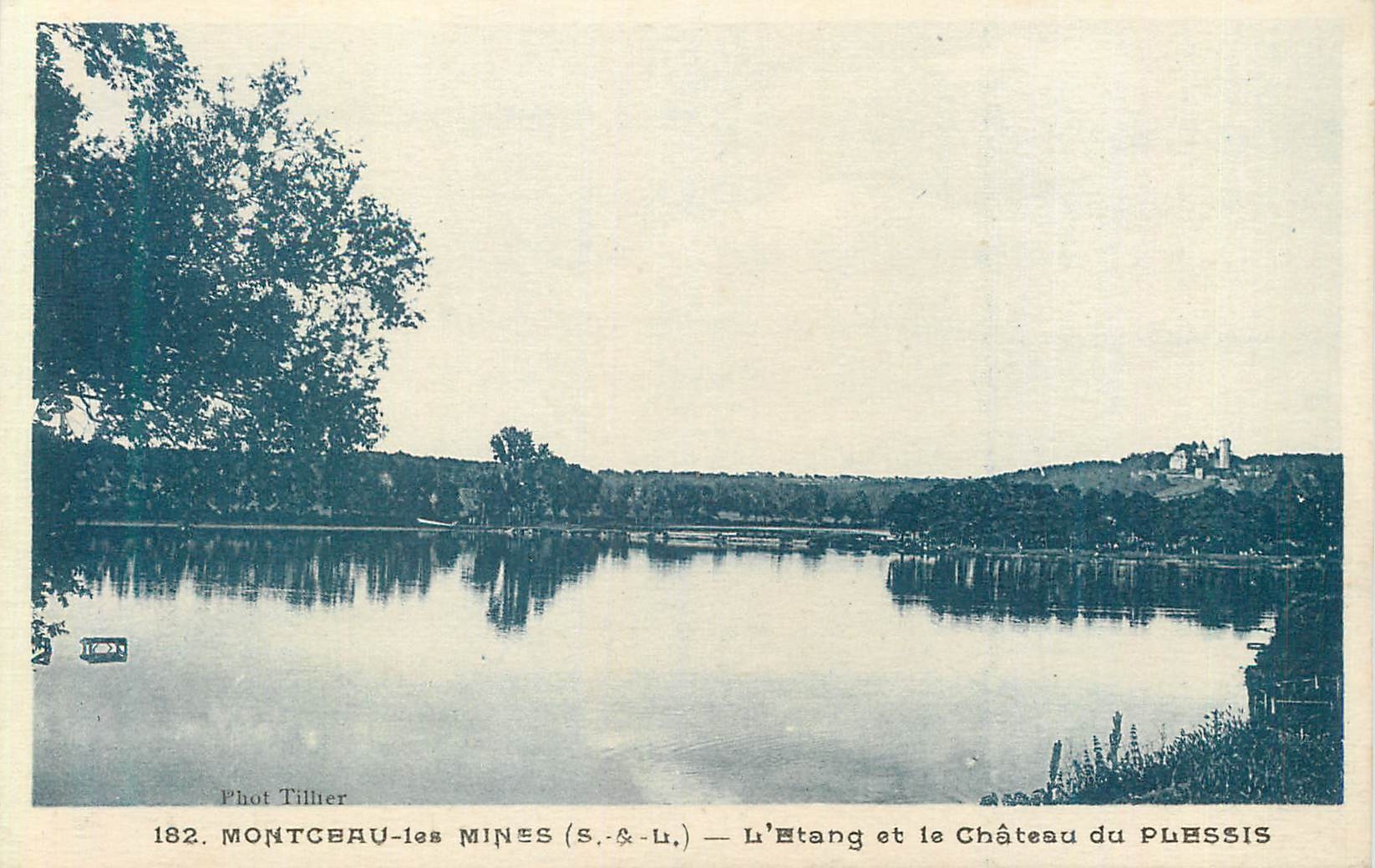 Montceau-les-Mines (S.A.L.) — L'Etang et le Château du Plessis