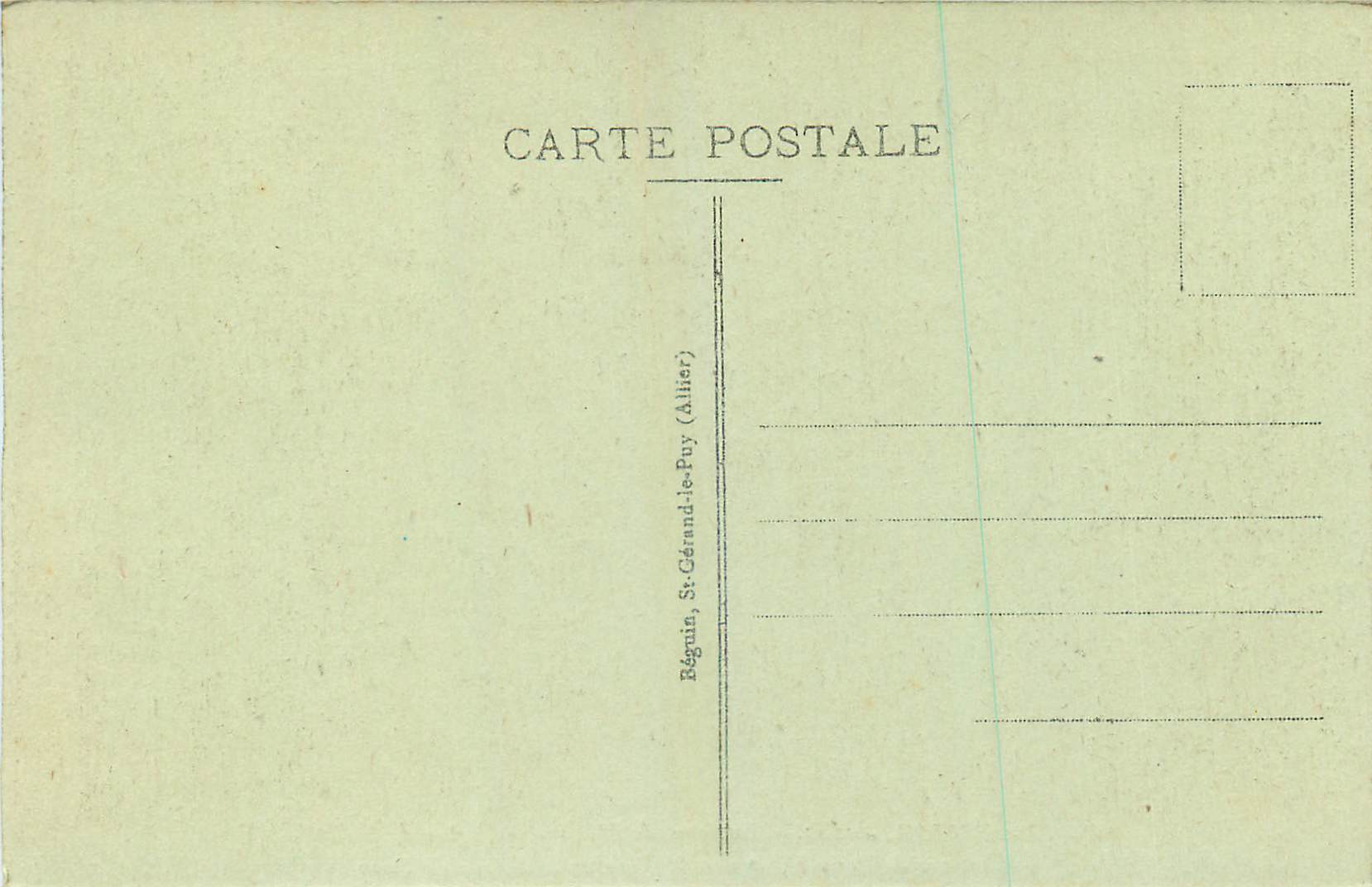 CPA Boubonnais 1809 Environs de Moulins  Mausolee de Louis II — Verso
