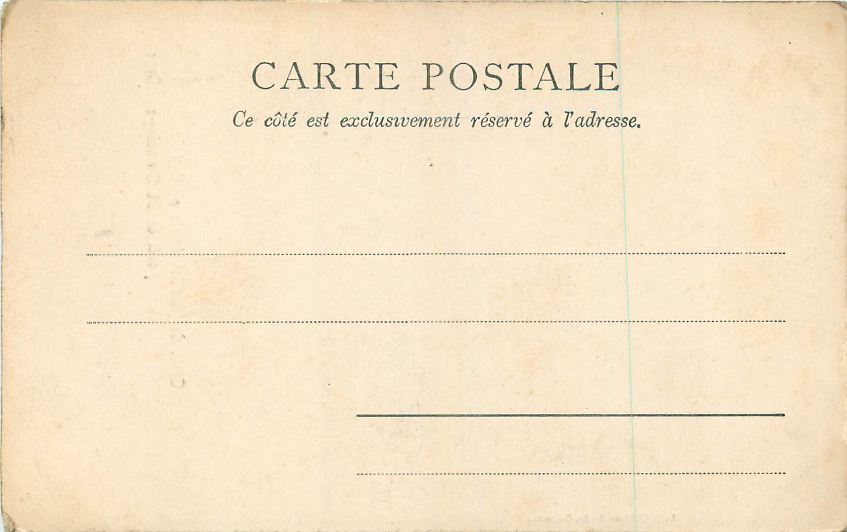 Croix de Noailles — érigée en 1751 — Forêt de St-Germain-en-Laye — éditeur L.J. Chilien — Rückseite