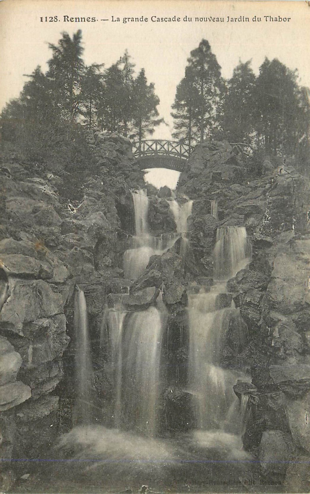 Rennes — The Great Cascade of the New Thabor Garden — S.&E. Française de Phototypie - Châteaulin