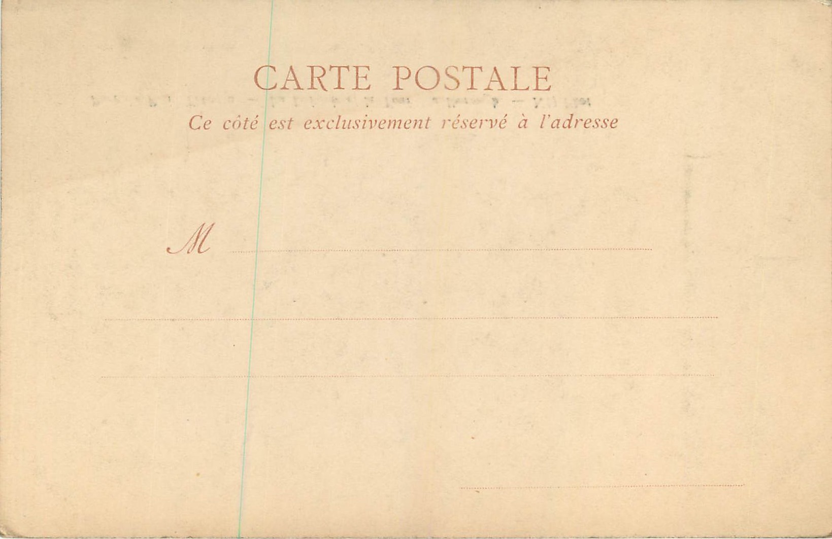 CPA Parc de Petit Trianon La Laiterie et la Tour Marlborough — Rückseite