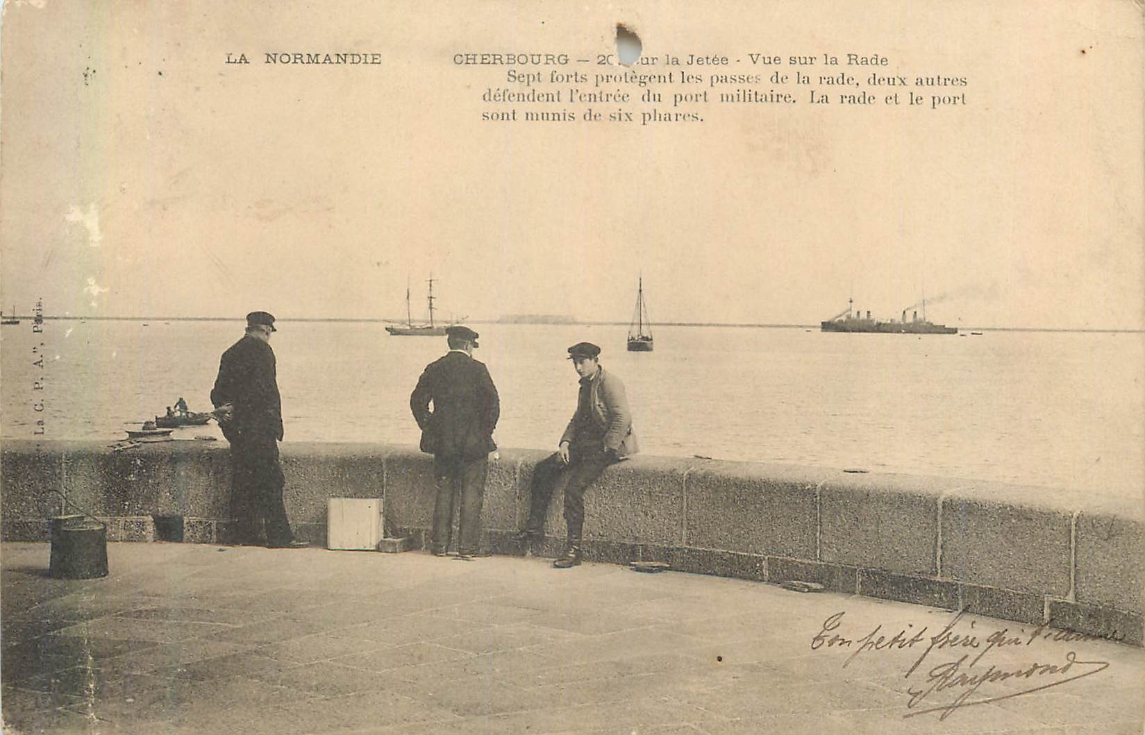 Cherbourg — Ansicht des Hafens — La C. H. A.°, Paris