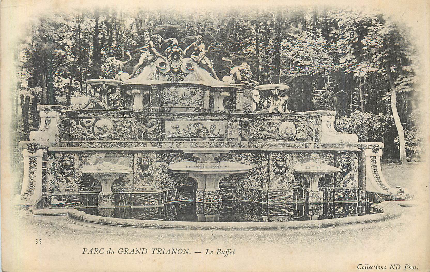 CPA Parc du Grand Trianon le Buffet Versailles
