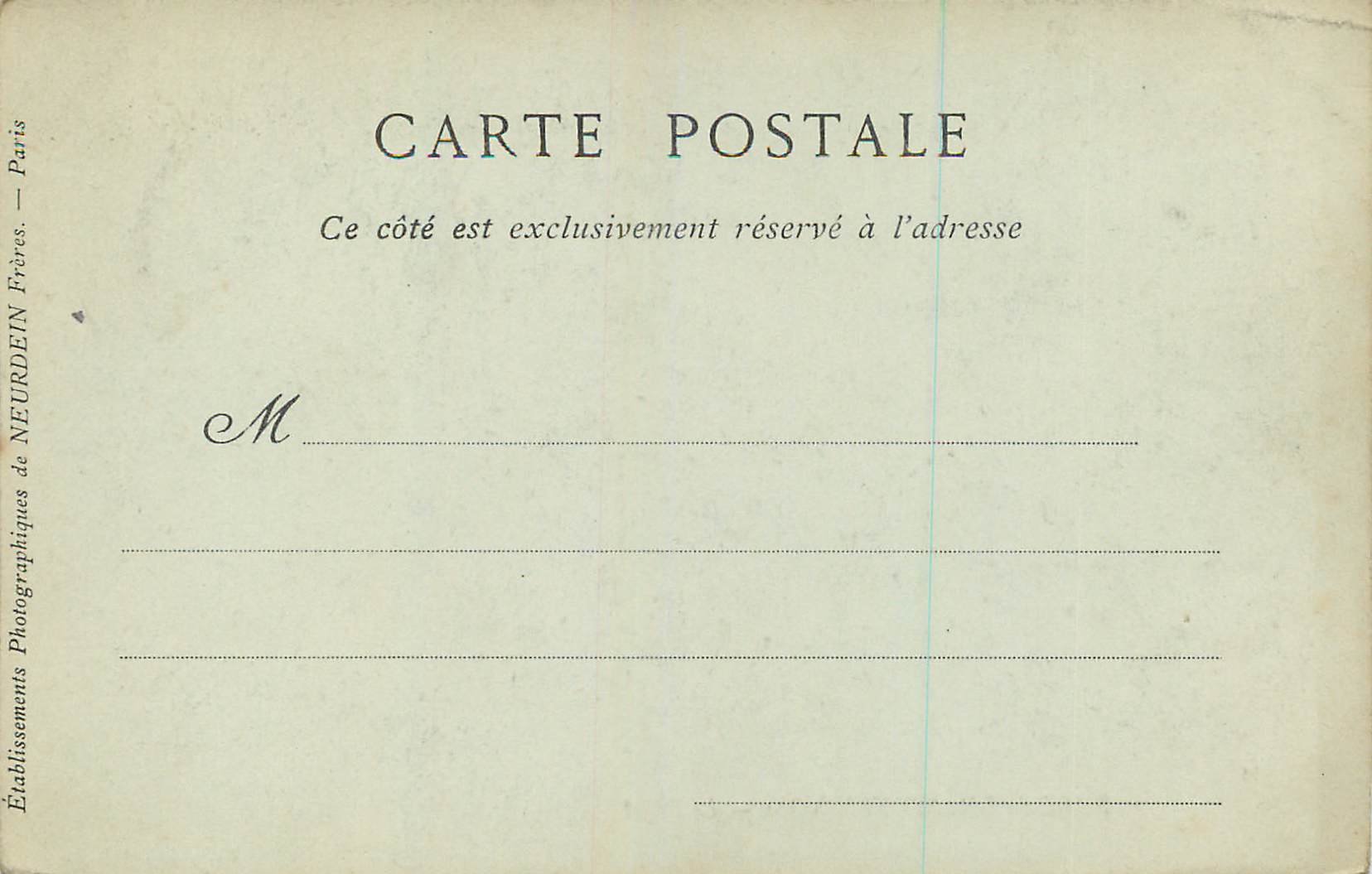 CPA Parc du Grand Trianon le Buffet Versailles — Verso