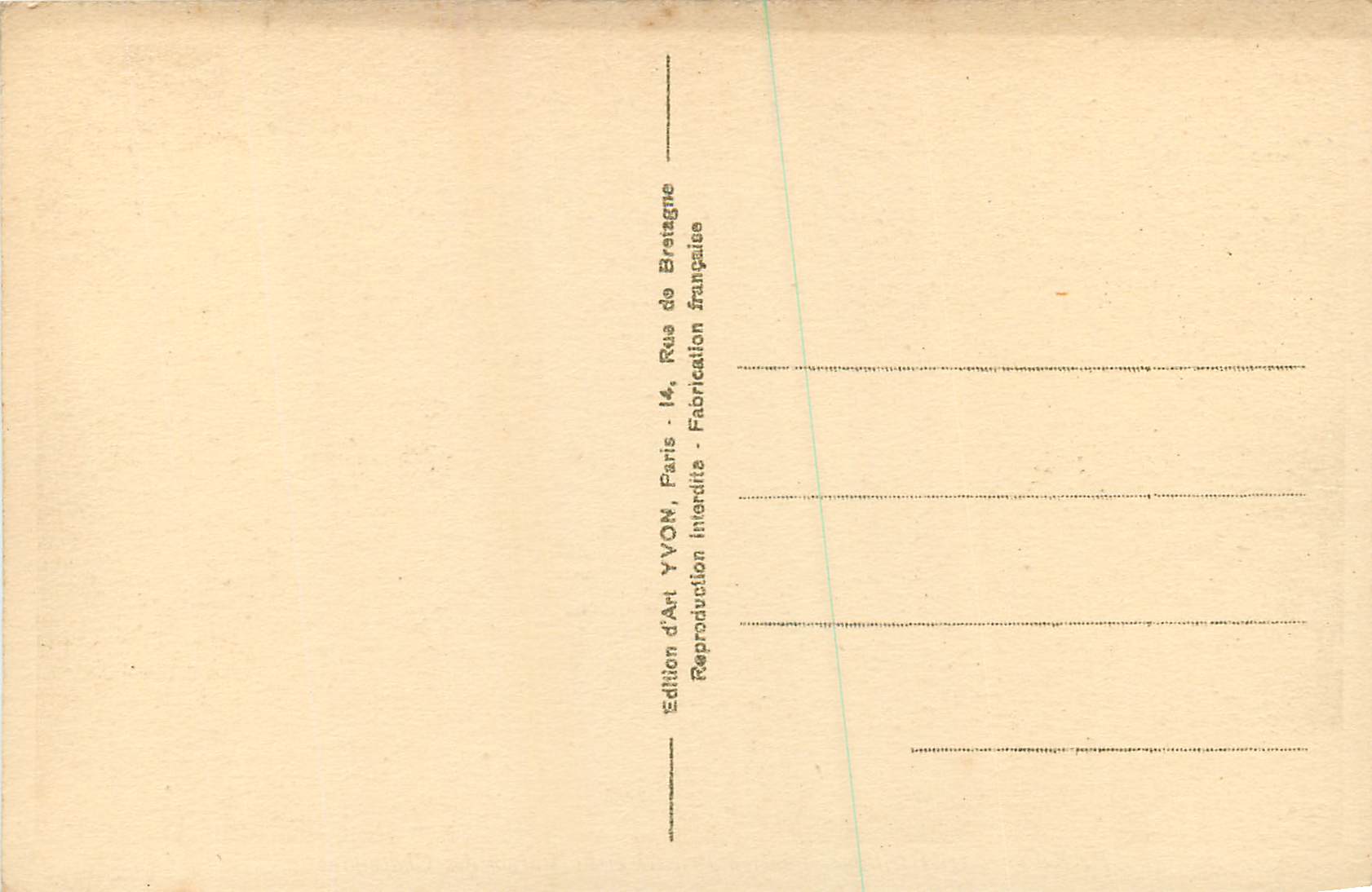 Paray - La Basilique, l'ancien Prieuré et la Maison des Chapelains — Édition d'Art YVON — Verso