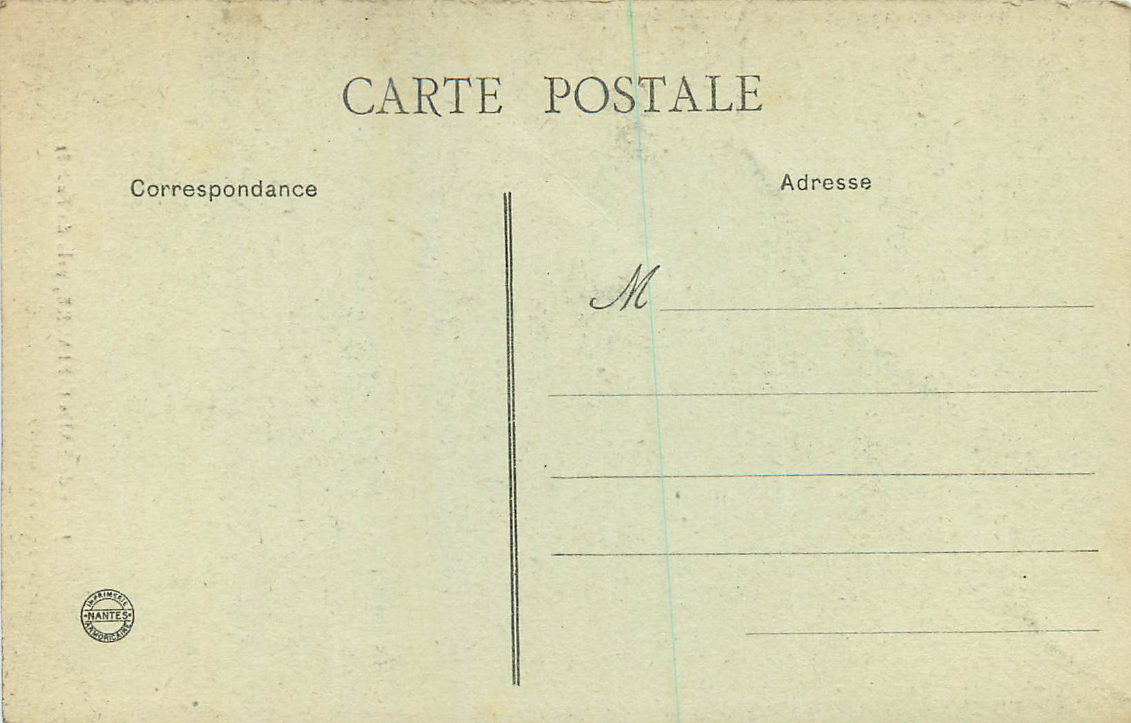 CPA Jubee de Saint Fiacre pres du Faouet — Back