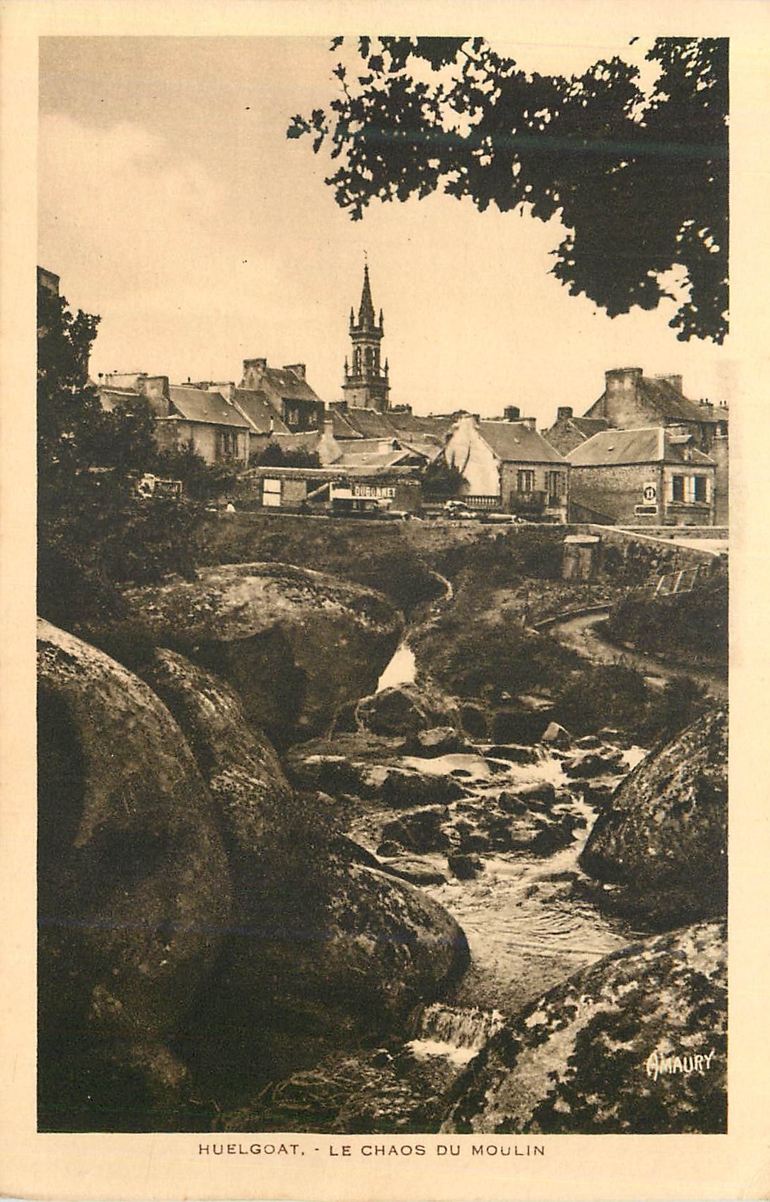 CPA Huelgoat Le Chaos du Moulin