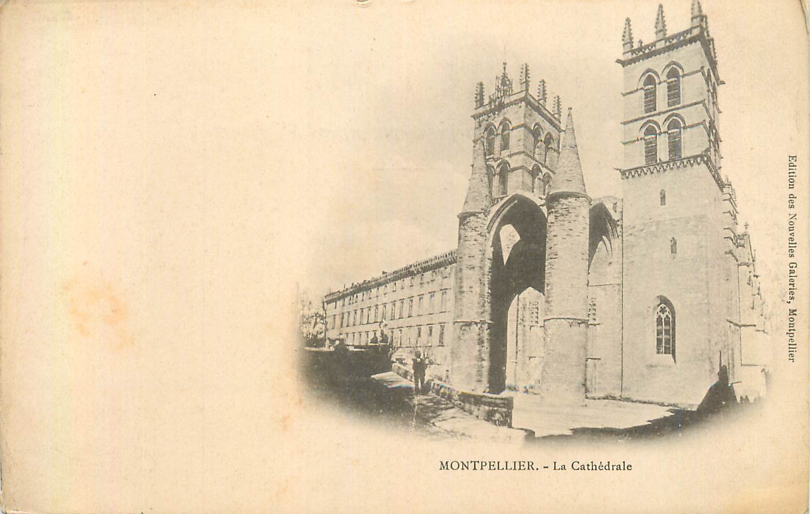Montpellier - La Cathédrale — Édition des Nouvelles Galeries, Montpellier - Recto