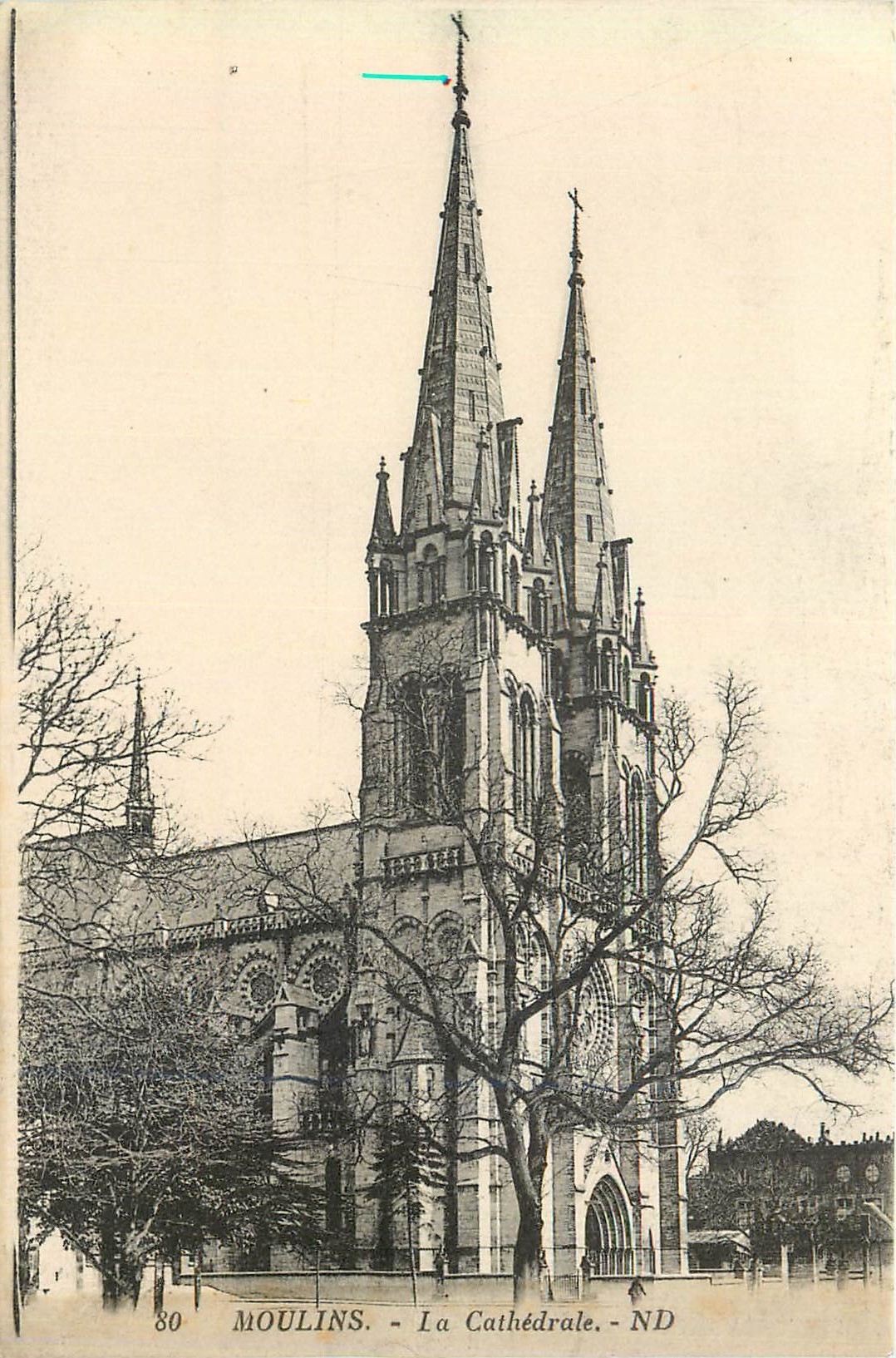 CPA Moulins La Cathedrale