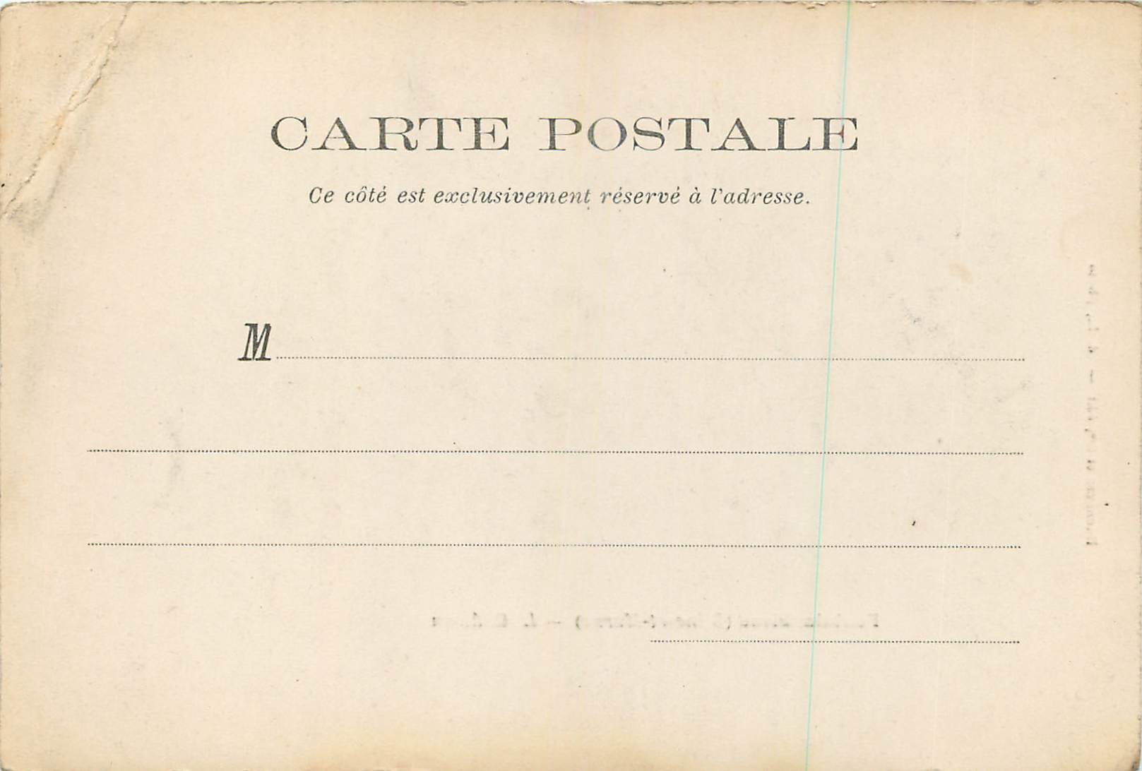 Fontainebleau (Seine-et-Marne) — Il Castello — Hachette et Cie, edit. — E.d. L. foto — Verso