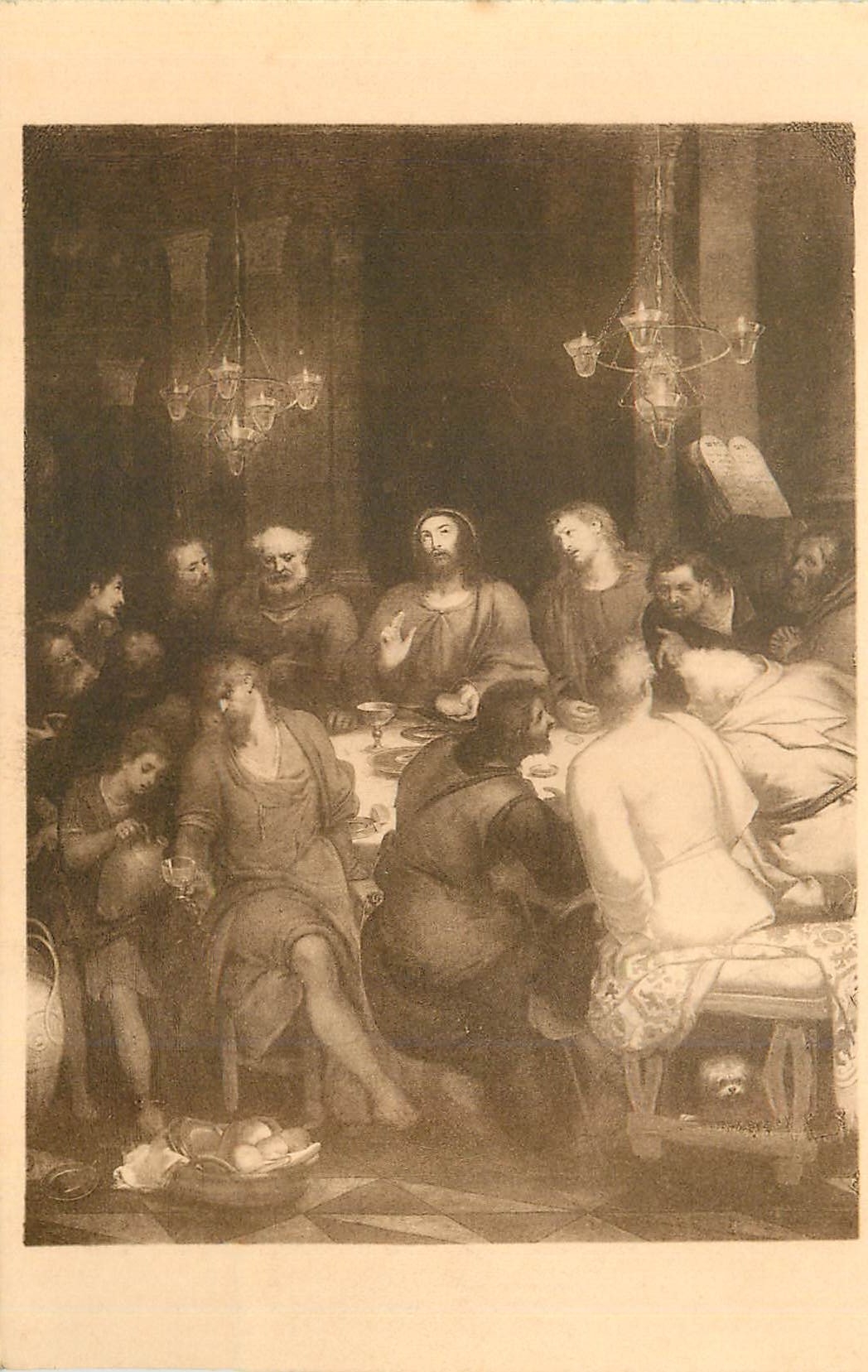 CPA Anvers Cathedrale La Dernier Cene (Otto Venius)