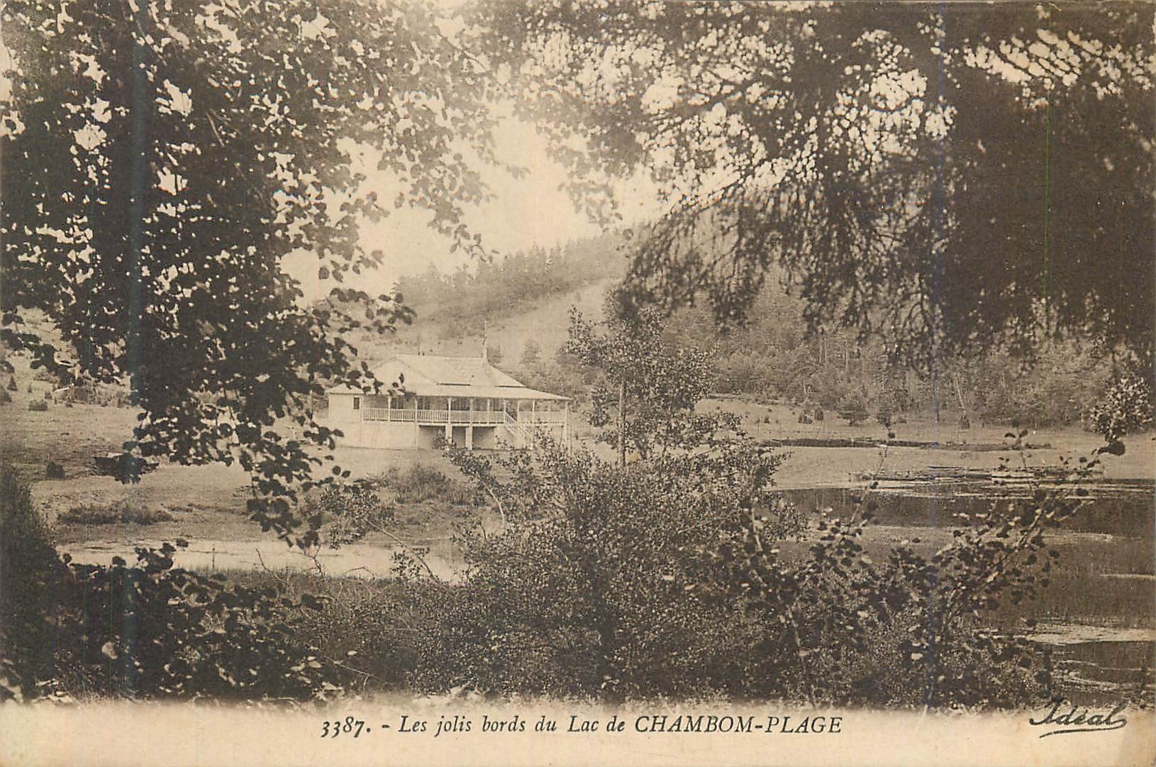 CPA Les Jolis Bords du Lac de Chambom Plage