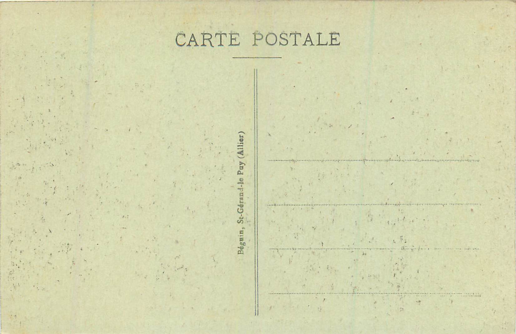 CPA Environs du Mont Dore et de la Bourboule En Route pour le Lac Guery L'Auvergne Pittoresque Automobile — Verso