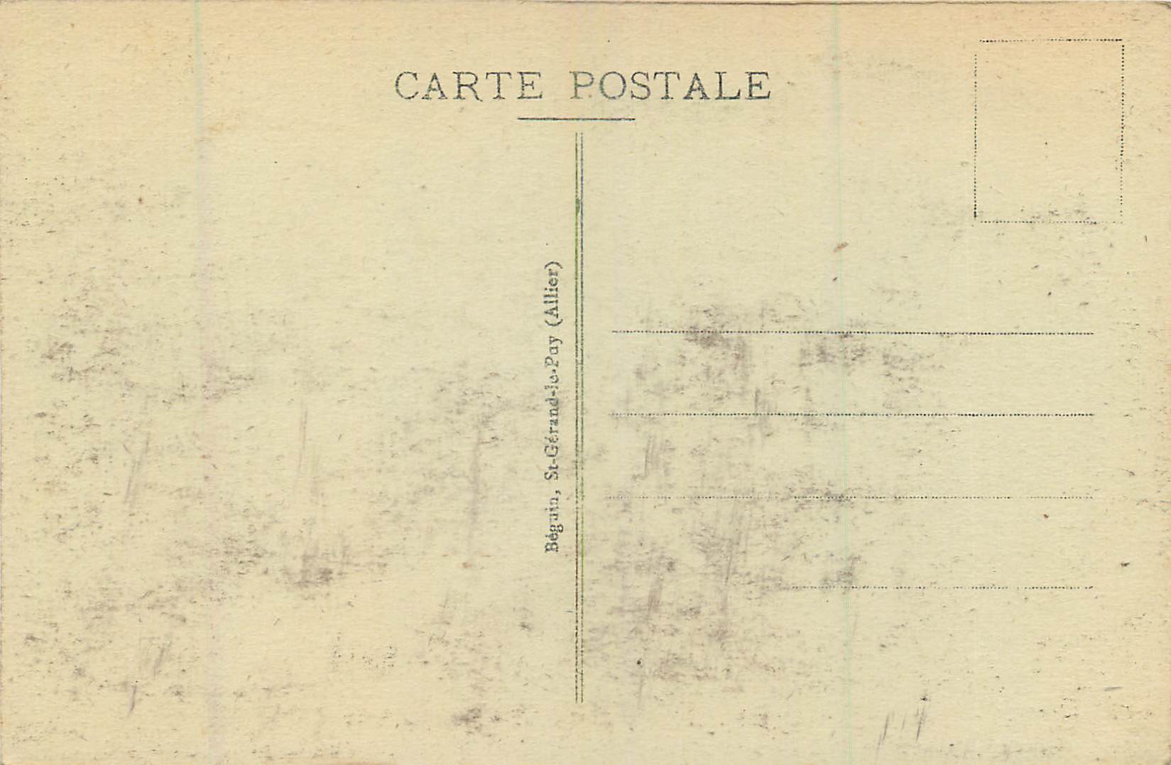 CPA Le Mont Dore L'Auvergne Pittoresque Route du Sancy Ane Donkey — Verso