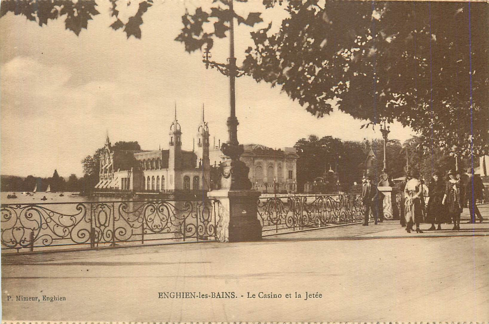 CPA Enghien les Bains le Casino et la Jetee