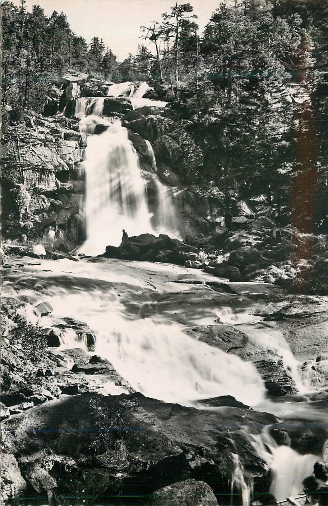 CPM Cauterets la Cascade du Pont d'Espagne (Alt 1500m)