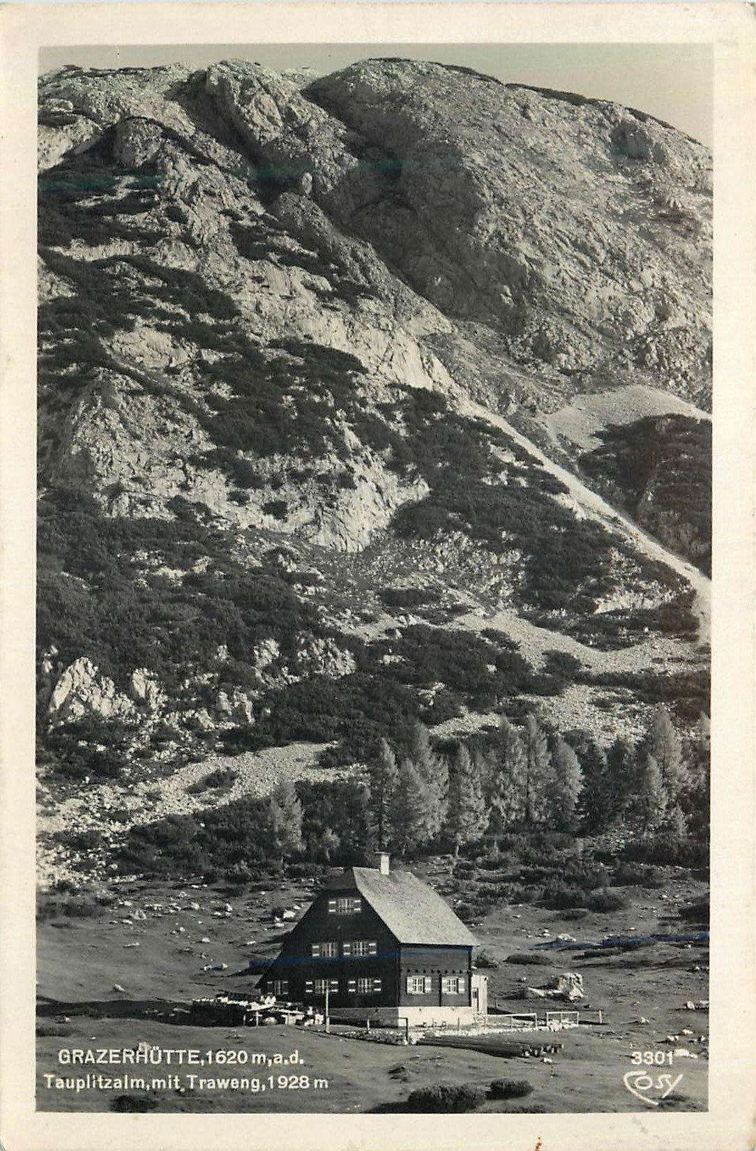 CPM Grazerhutte 1620 m Tauplitzalm mit Traweng 1928 m