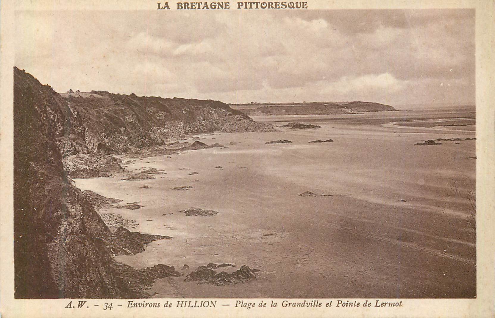 Environs de HILLION — Plage de Grandville et Pointe de Lermot — A.W. - 34