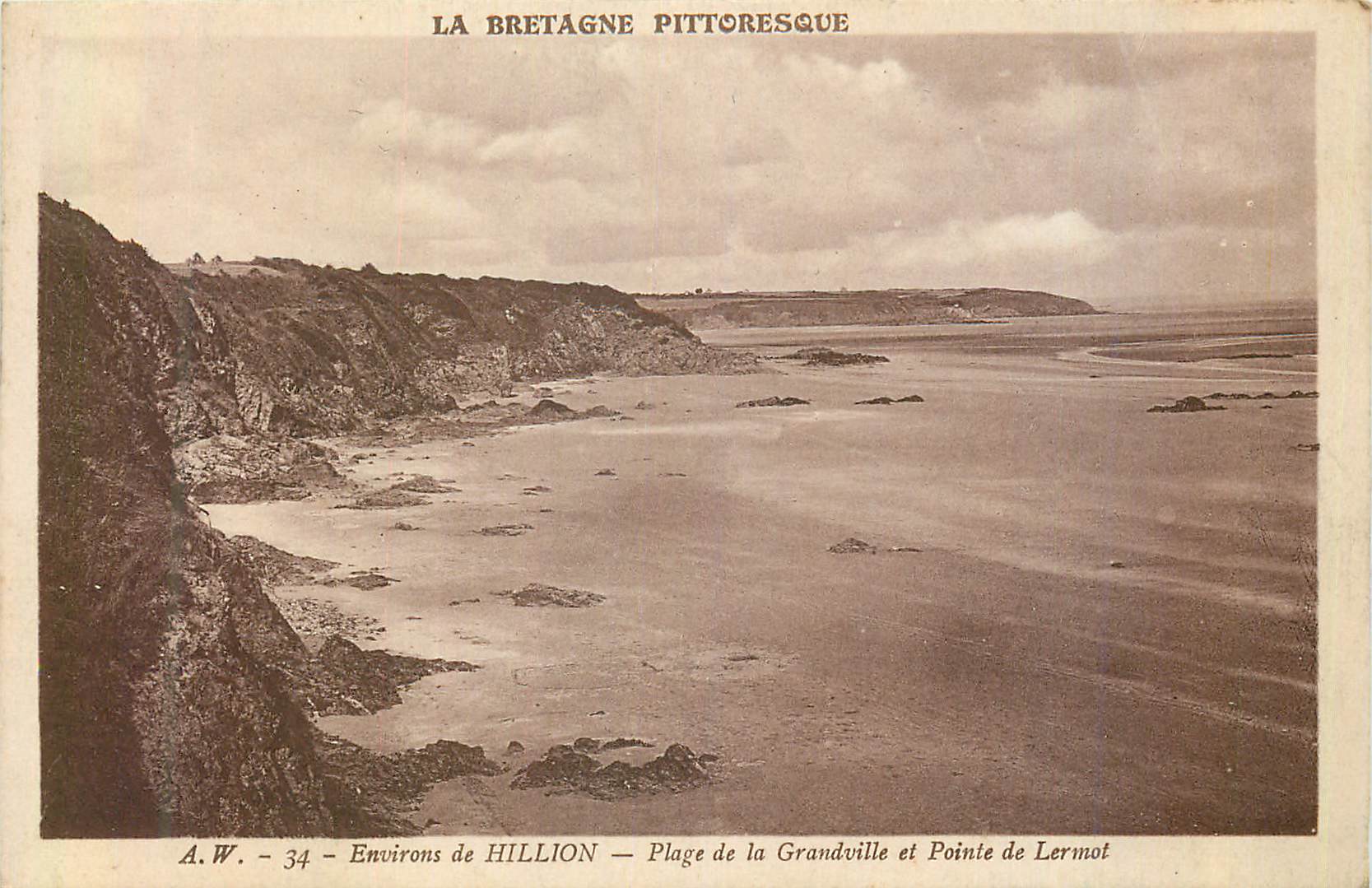 Plage de Grandville et Pointe de Lermot — Environs de Hillion — A.W. - 34