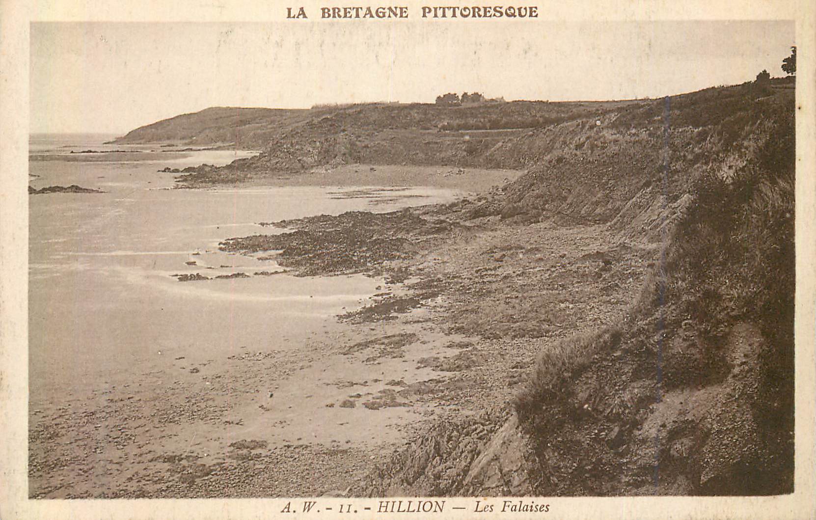 CPA Hillion les Falaises la Bretagne Pittoresque