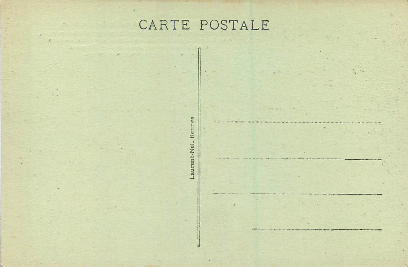 PONTIVY - Vieux Château des Ducs de Rohan — éditeur Laurent-Nel Bennes, n°4 — Rückseite