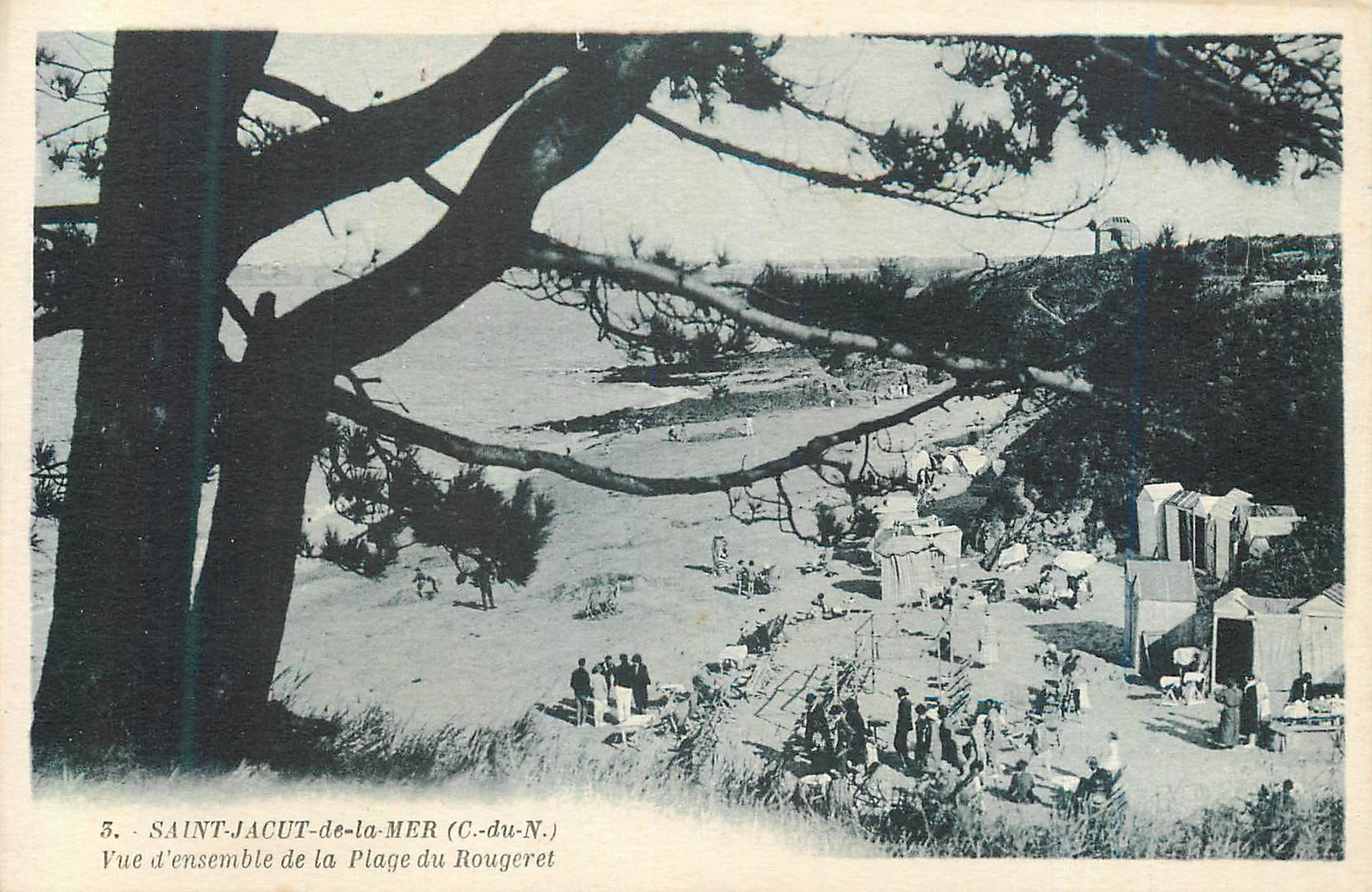 Saint-Jacut-de-la-Mer — Vue d'ensemble de la plage du Rougeret — G. Arlaud, Nantes