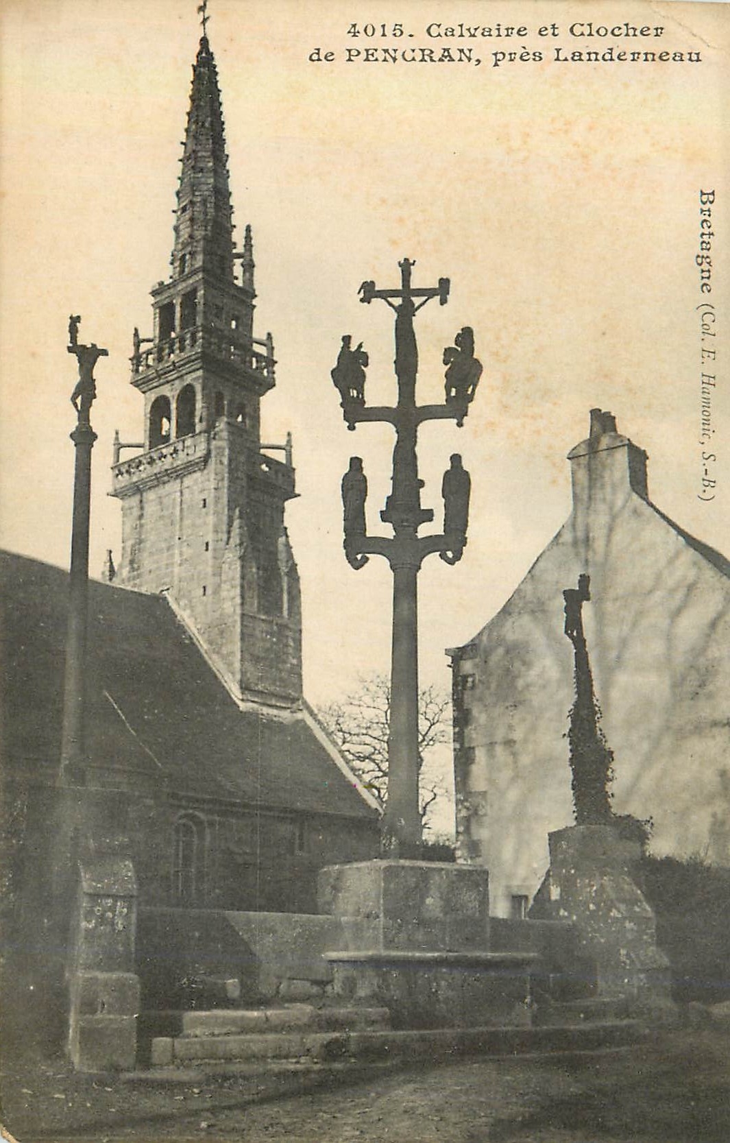 CPA Calvaire et Clocher de Pencran pres Landerneau