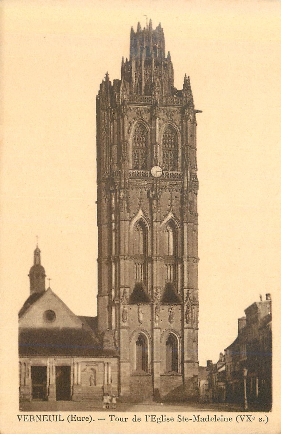 Verneuil (Eure) — Turm der Kirche Saint-Madeleine (15. Jahrhundert)