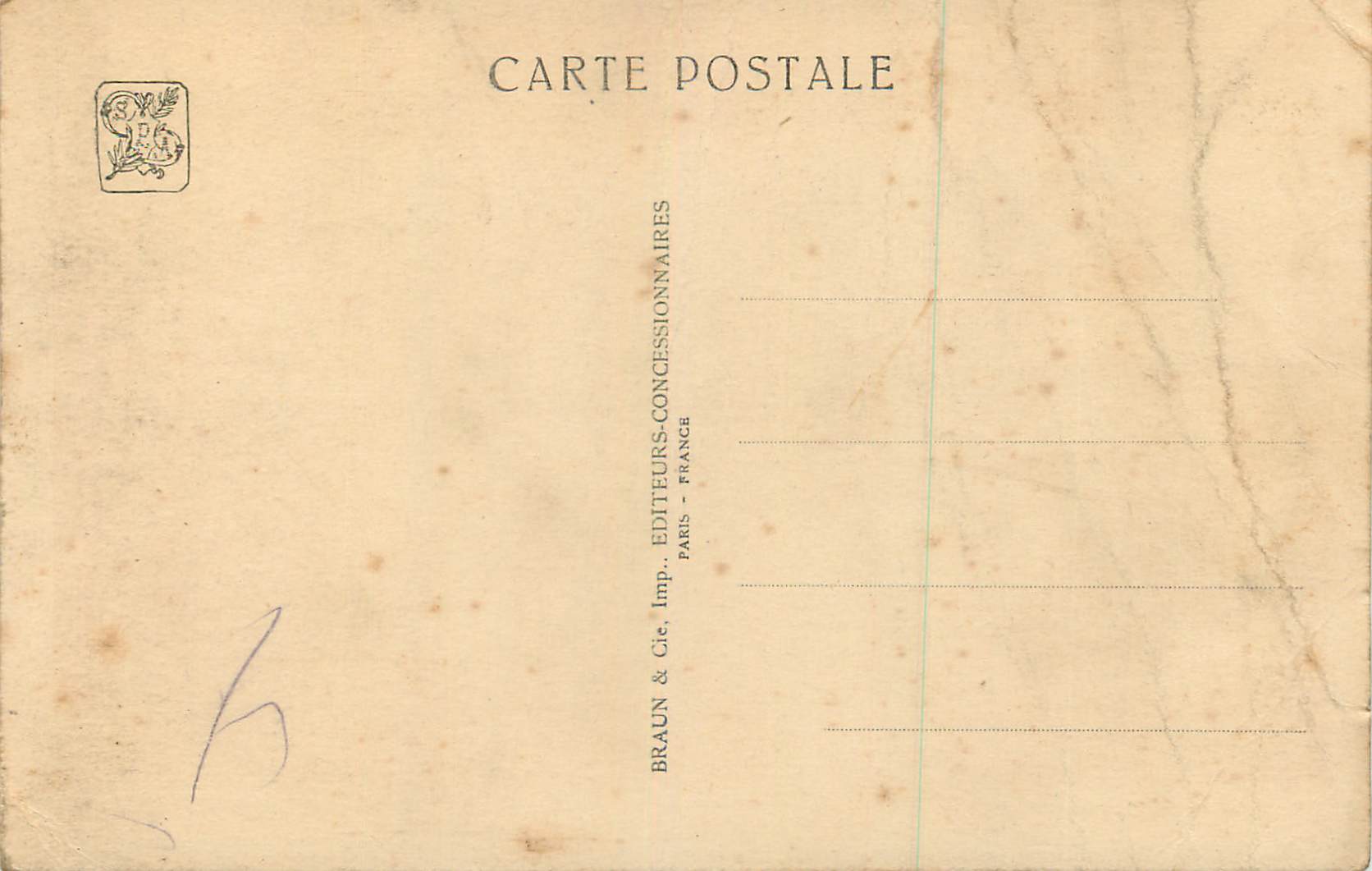 Bas-Reliefs de Sarrabezolles — Le Palais vu de la terrasse du restaurant — Exposition Coloniale Internationale Paris 1931 — G. Olivier et J. G. Lambert, Architectes — Verso