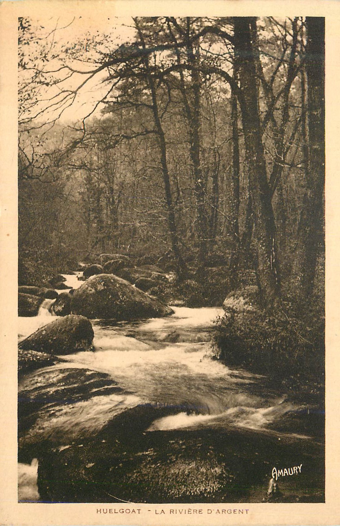 CPA Huelgoat la Riviere d'Argent 