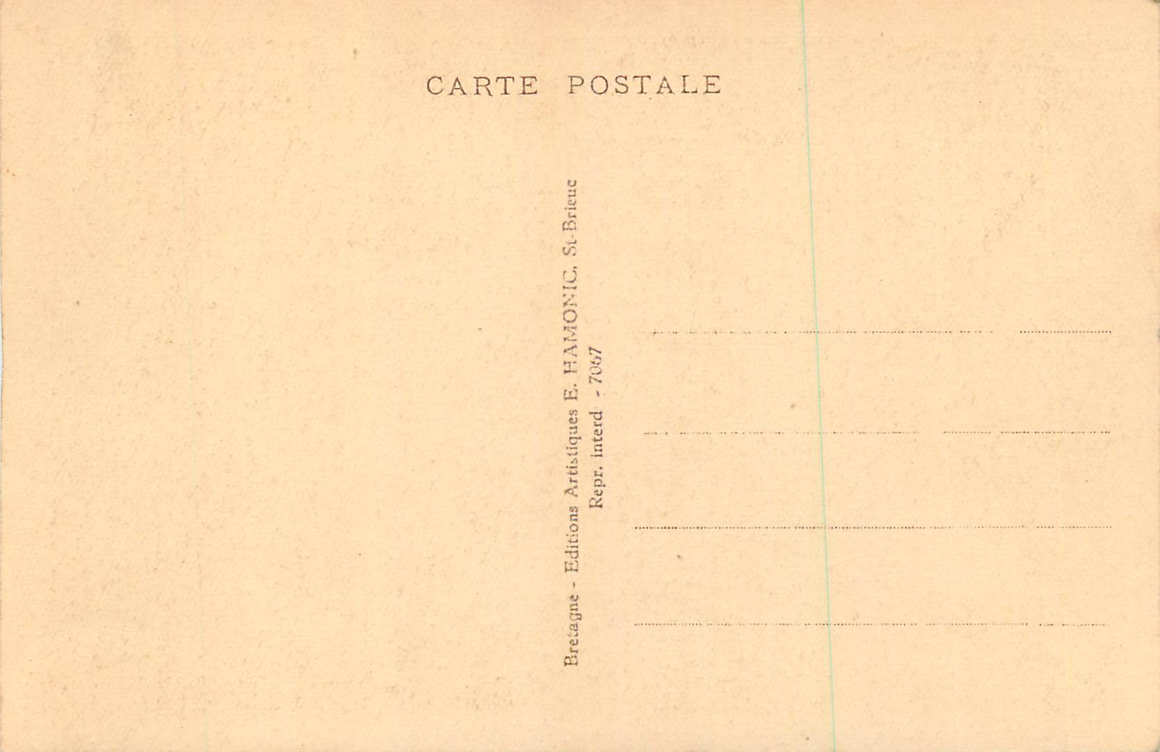 CPA Huelgoat la Riviere d'Argent  — Rückseite