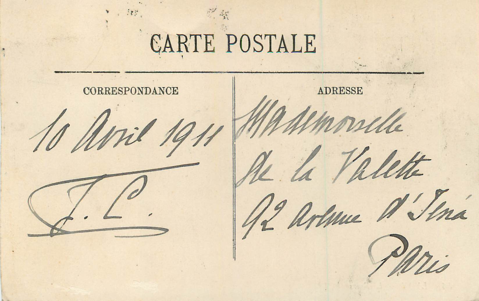CPA Lyon la Bourse — Rückseite