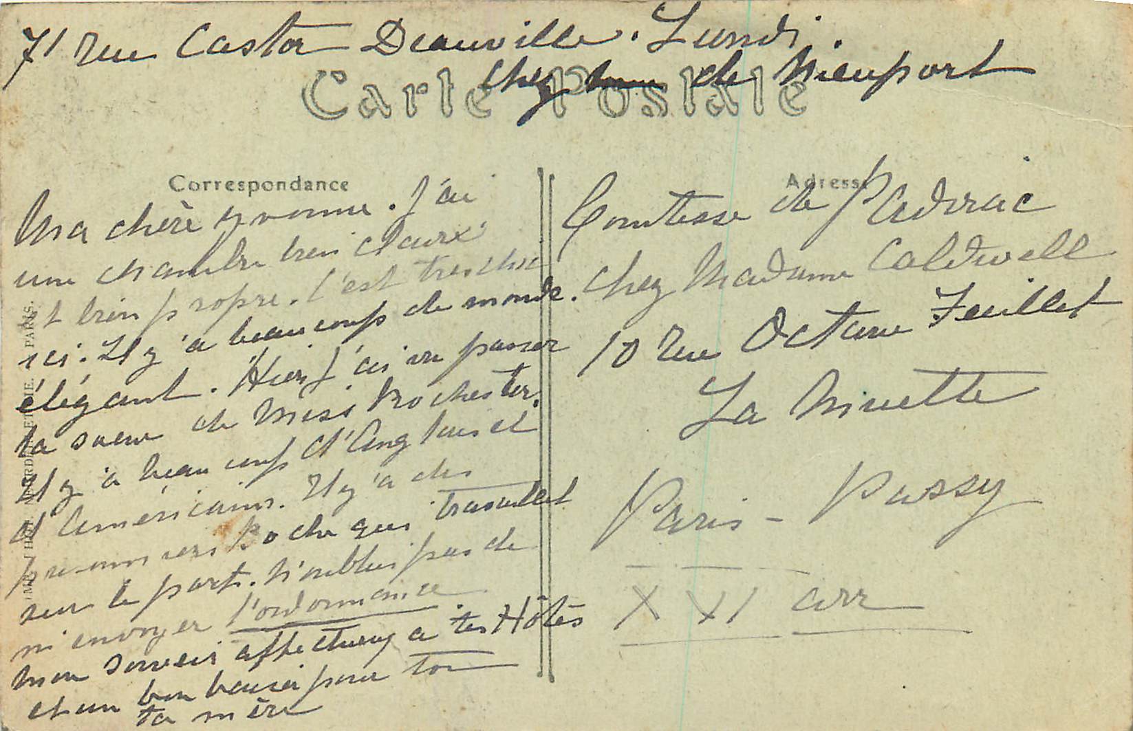 Deauville-la-Plage-Fleurie — Le Casino. ND. Phot. — N° 679 — Verso