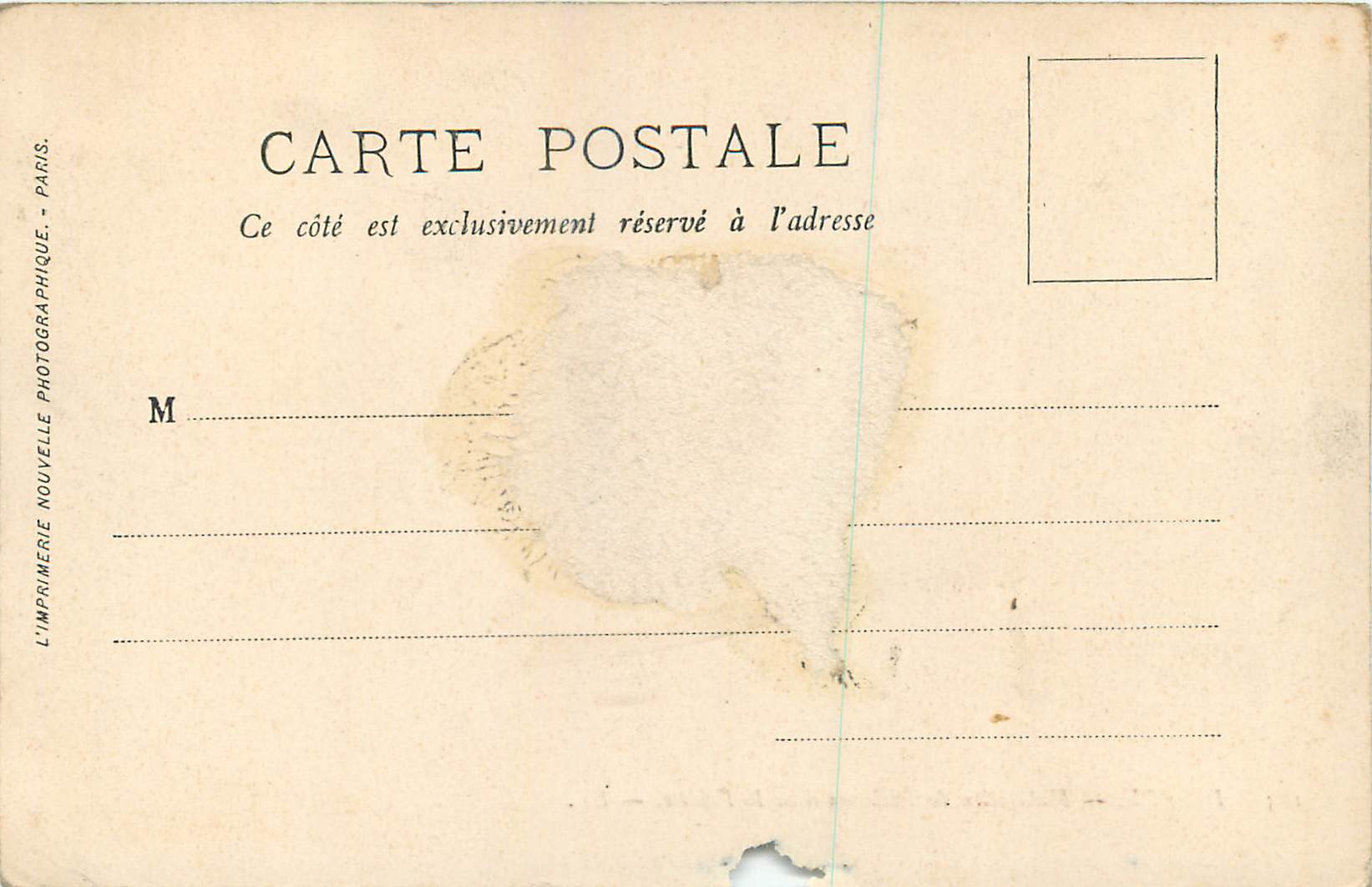 CPA Dieppe Habitation de Pecheurs dans la Falaise Peche — Rückseite