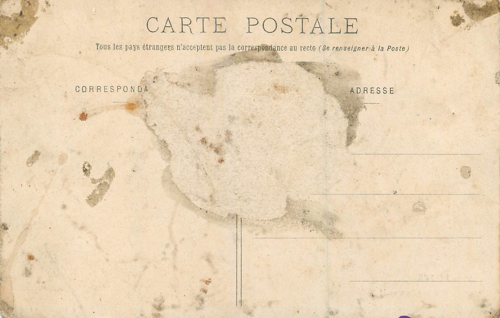 CPA Dieppe l'Avant Port et la Ville Bateaux — Rückseite