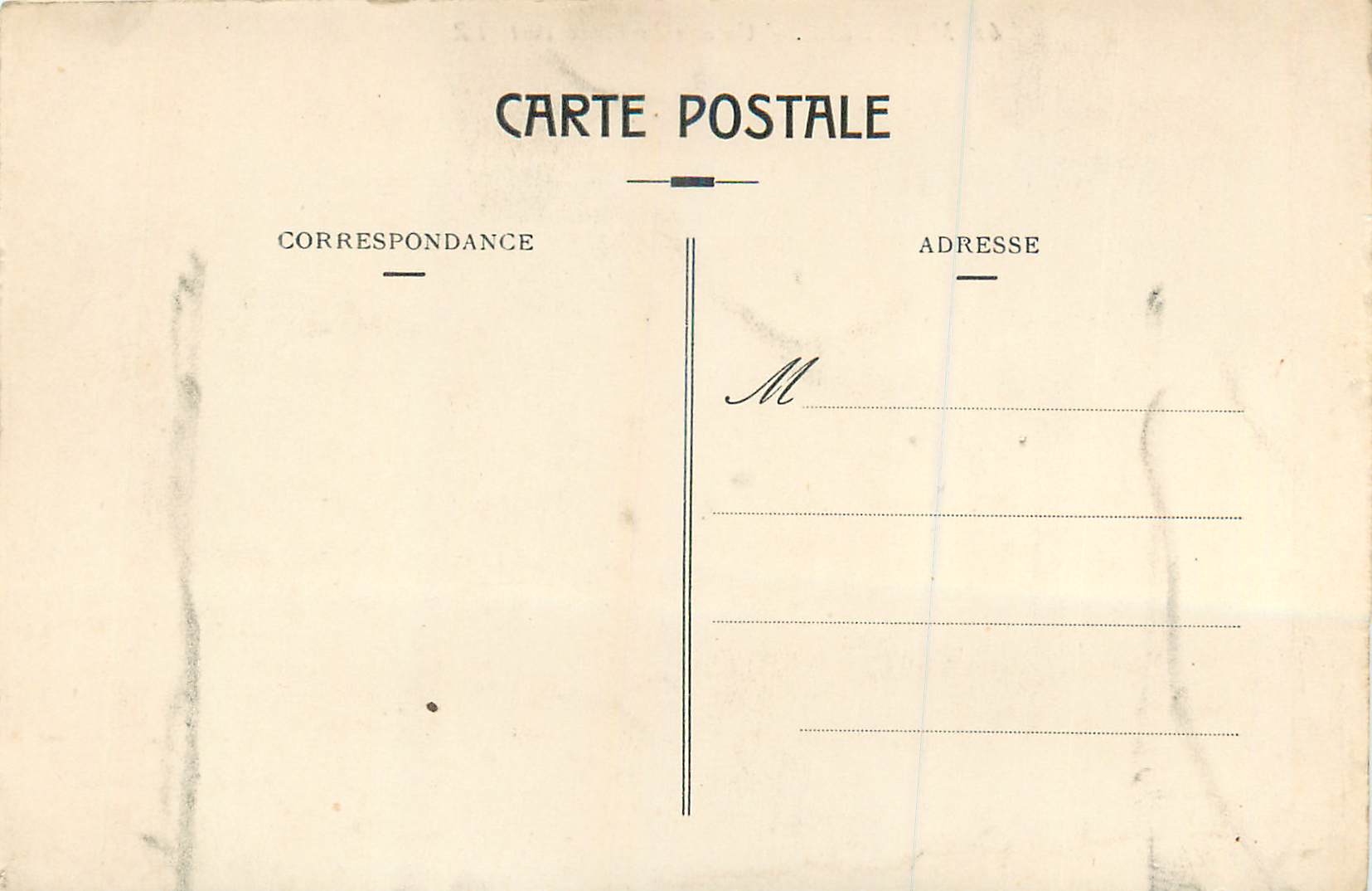 CPA Marseille un Coin du Vieux Port Bateaux — Rückseite